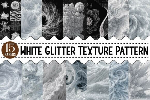 Download White Glitter Texture Pattern Bundle - Glitter texture Collection