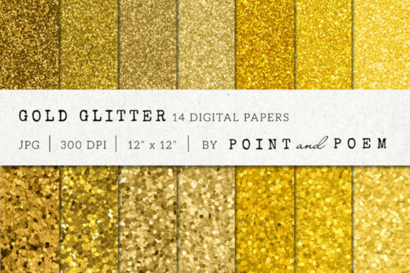 Download Gold Glitter Digital Paper - Gold glitter Collection
