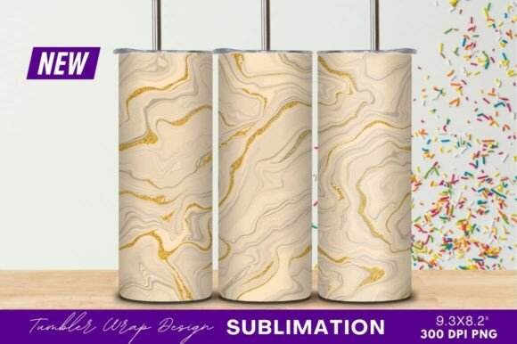 Download Beige and Gold Glitter Marble Tumbler - Gold glitter Collection