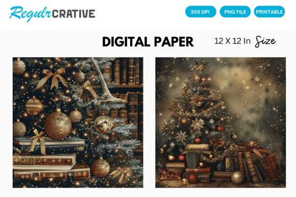 Download Christmas Tree Gold Glitter Digital Pape - Gold glitter Collection