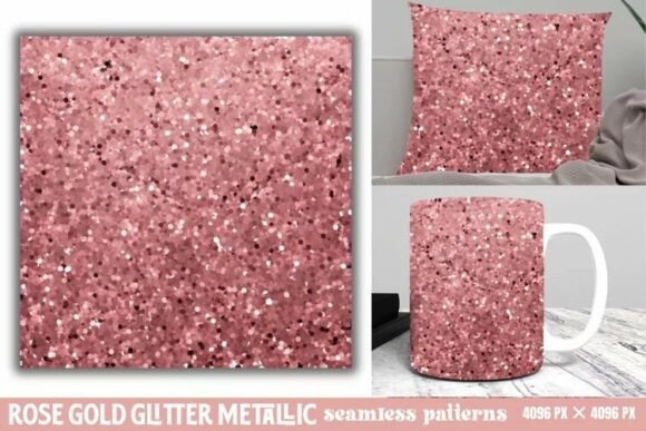 Download Rose Gold Glitter Metallic Pattern - Gold glitter Collection