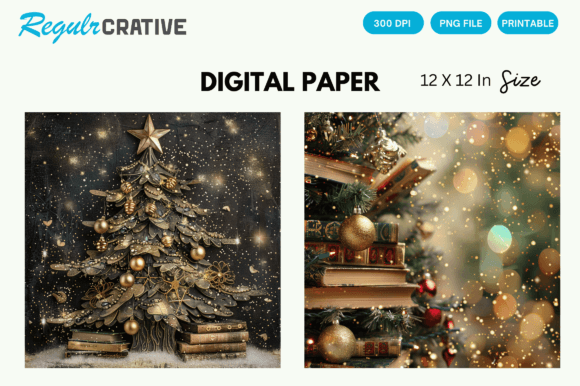 Download Christmas Tree Gold Glitter Digital Pape - Gold glitter Collection