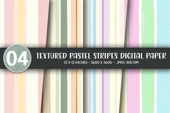 Download Textured Pastel Stripes Digital Paper - Pastel stripes Collection
