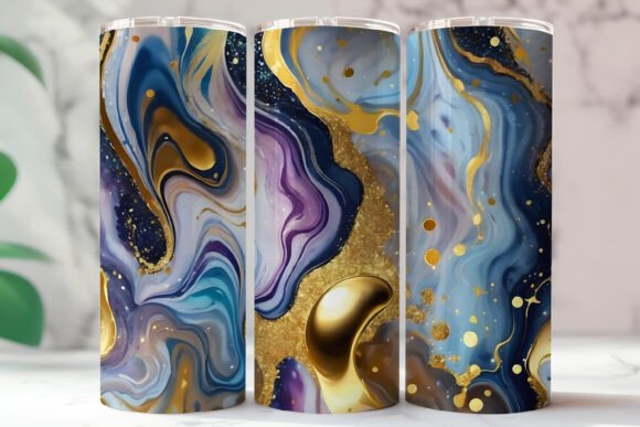 Download Abstract Gold Glitter Marble Tumbler - Gold glitter Collection