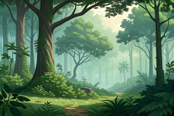Download Creative Background with Forest - Creative background Collection