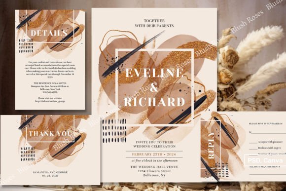 Download Terracotta Rose Gold Glitter Wedding Inv - Gold glitter Collection