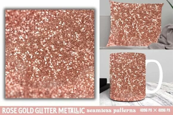 Download Rose Gold Glitter Metallic Pattern - Gold glitter Collection