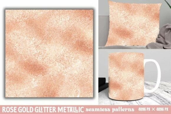 Download Rose Gold Glitter Metallic Pattern - Gold glitter Collection