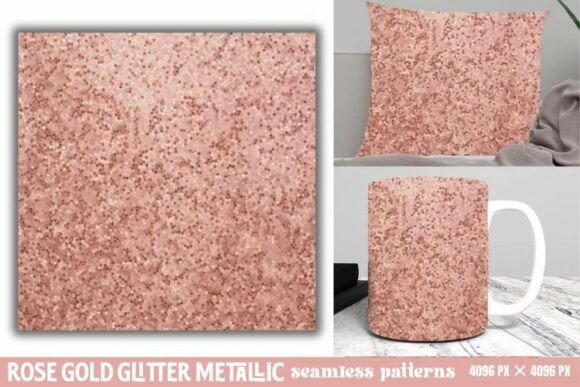Download Rose Gold Glitter Metallic Pattern - Gold glitter Collection