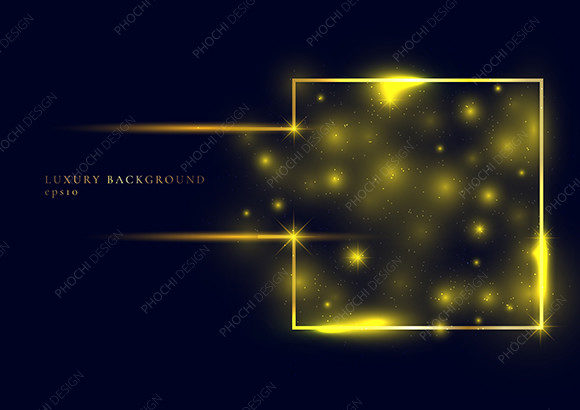 Download Abstract Gold Glitter Sparkle Frame - Gold glitter Collection