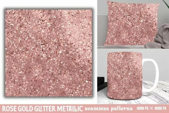 Download Rose Gold Glitter Metallic Pattern - Gold glitter Collection