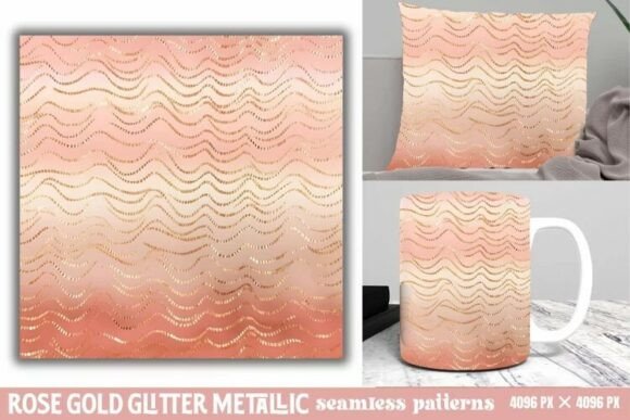 Download Rose Gold Glitter Metallic Pattern - Gold glitter Collection